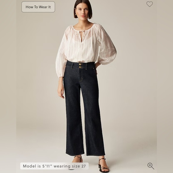 J. Crew Denim - NWT J. CREW Slim-wide jean with stacked buttons Size 36